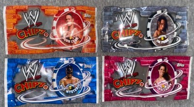 2007 WWE TOPPS Chipz SEALED NOS 4 Chipz in pack x 4 