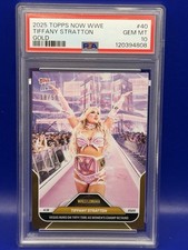 2025 TOPPS NOW WWE #40 TIFFANY STRATTON - NUMBERED GOLD /50 PSA 10🔥