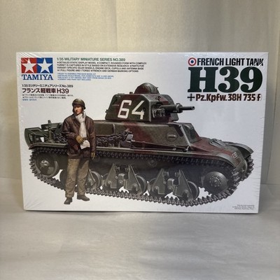 Tamiya French H39 Light Tank & Figures 1/35 Pz.Kpfw.38H 735(f) Kit #35389 Sealed
