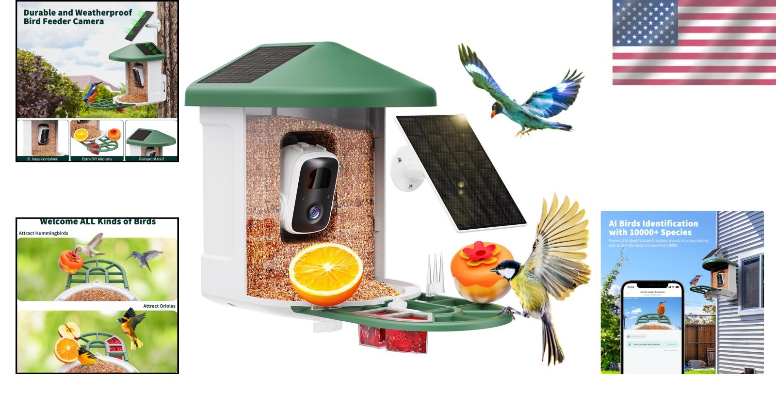 Advanced AI Bird Feeder Camera with Instant Notifications