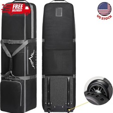 Golf Travel Bag with Wheels, 1200D Heavy Duty Oxford Fabric Golf Travel Case