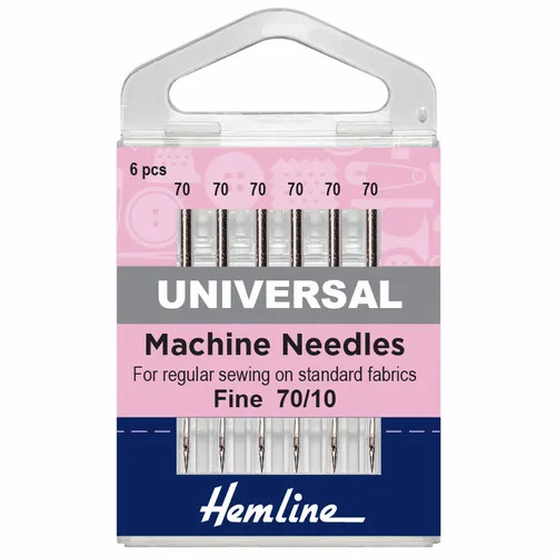 Hemline H100.70 Universal Sewing Machine Needles - Fine 70/10