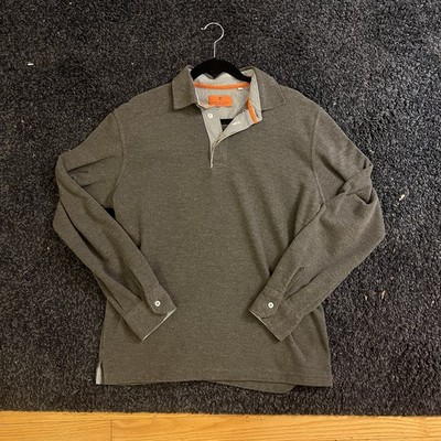 Pauri & Casati Designer Men's Polo in Dark Gray Mens XL
