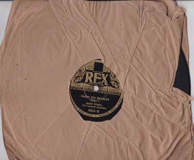 Sandy Powell - Sandy The Burglar (Shellac, 10'')