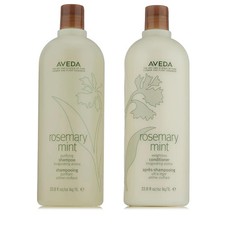 Aveda Rosemary Mint Shampoo 1000ml  & Conditioner 1000ml & Pumps ~ FREE P&P