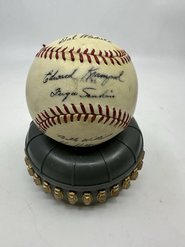 1971 NL All-Stars Signed ONL Ball Stargell Billy Williams Jenkins Bill White HOF - Image 2 of 4