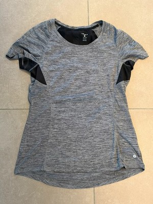 Layer 8 Damen Funktionsshirt grau meliert Gr. M   Qwick-Dry, Mesh-Einsätze