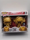 WWE Funko Pop Ric Flair & Charlotte Flair 2 Pack Gold Exclusive WHOO!