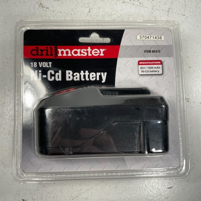 #ad #ad Drill Master 18 Volt 1300 mAh NiCd Battery BRAND NEW Sealed 68413 $49.87