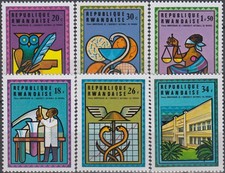 Rwanda 10th Ann National University Kigali 1975 MNH-3 Euro