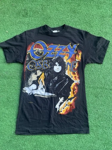 Ozzy Osbourne Shirt Made in USA Single Stitch B 1980s vintage concert t-shirt, vintage, size S, single stitch, B+ condition