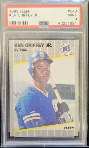 1989 Fleer Ken Griffey Jr. #548 PSA 9 HOF Rookie Seattle Mariners MLB Baseball