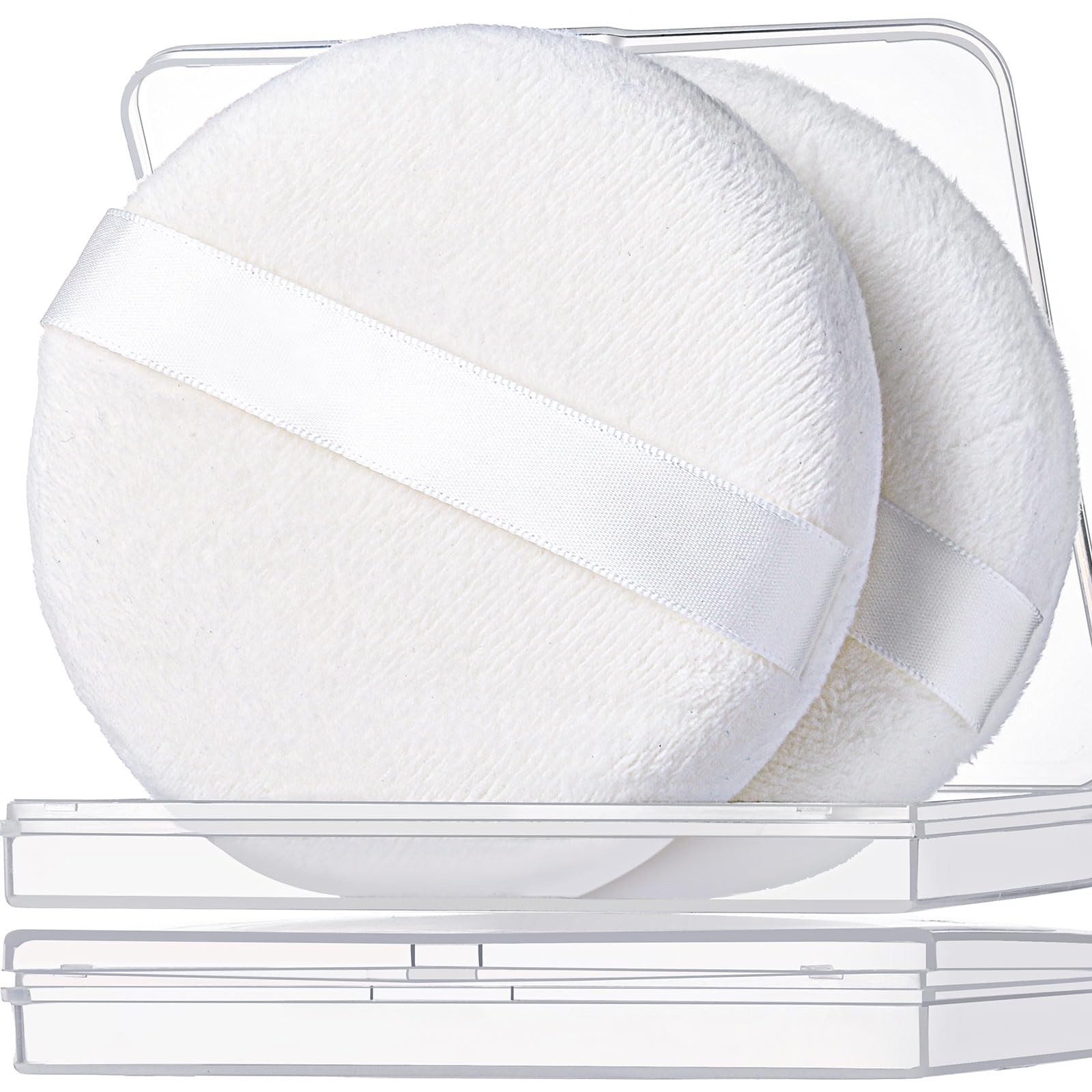 2Pcs Powder Puff, 4.13 Inch Powder Puff for Body Powder, Body Powder Puff Large