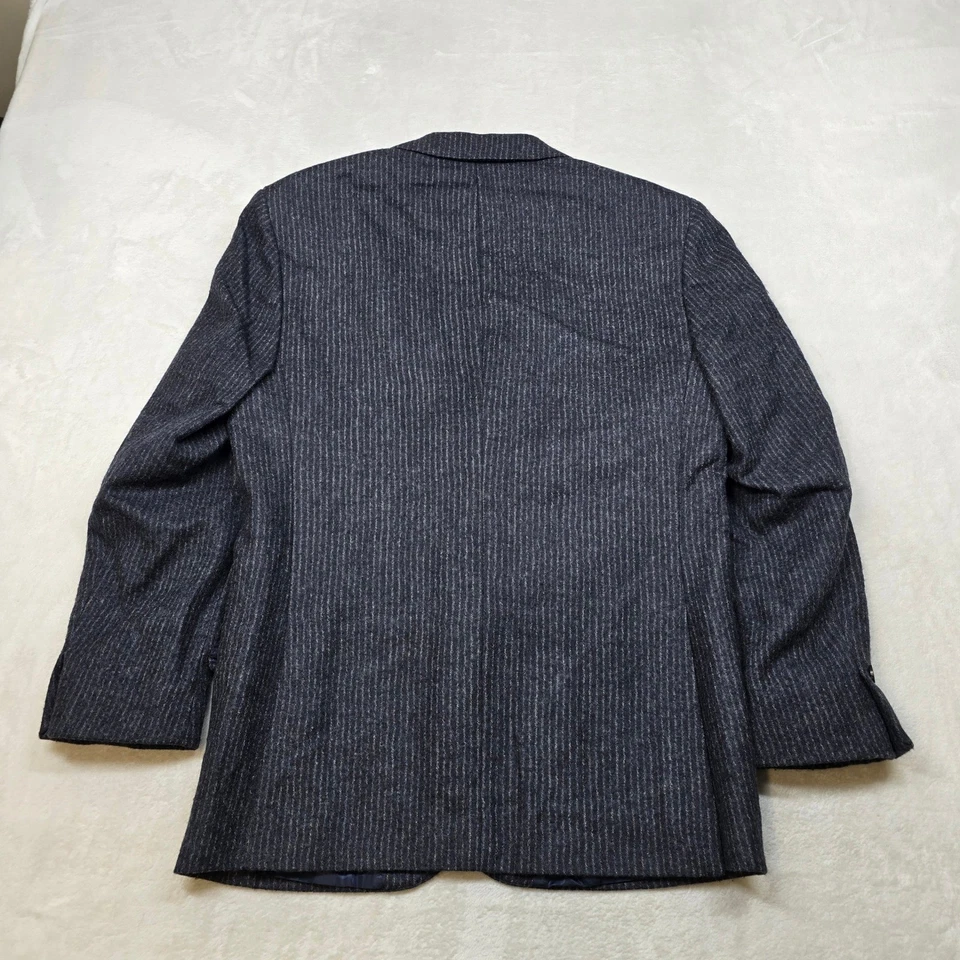Abrigo deportivo a rayas Banana Republic para hombre 38S 38 gris blazer de lana a rayas Foto 3 de 4