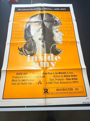 Vintage Inside Amy (1974) Original Movie Poster One Sheet NSS 74/102 ADPIX 