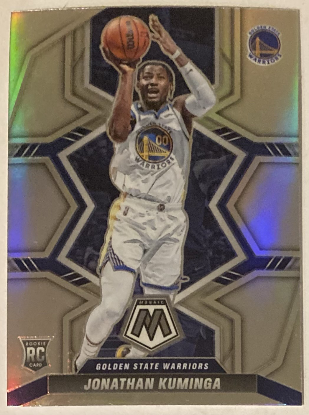 2021-22 Panini Mosaic - Rookies Jonathan Kuminga #205 Silver Prizm (RC)