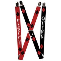 `Suspenders - 1.0`` - Harley/Diamonds Red/Black/White + Qui (Us Import) Acc Neu