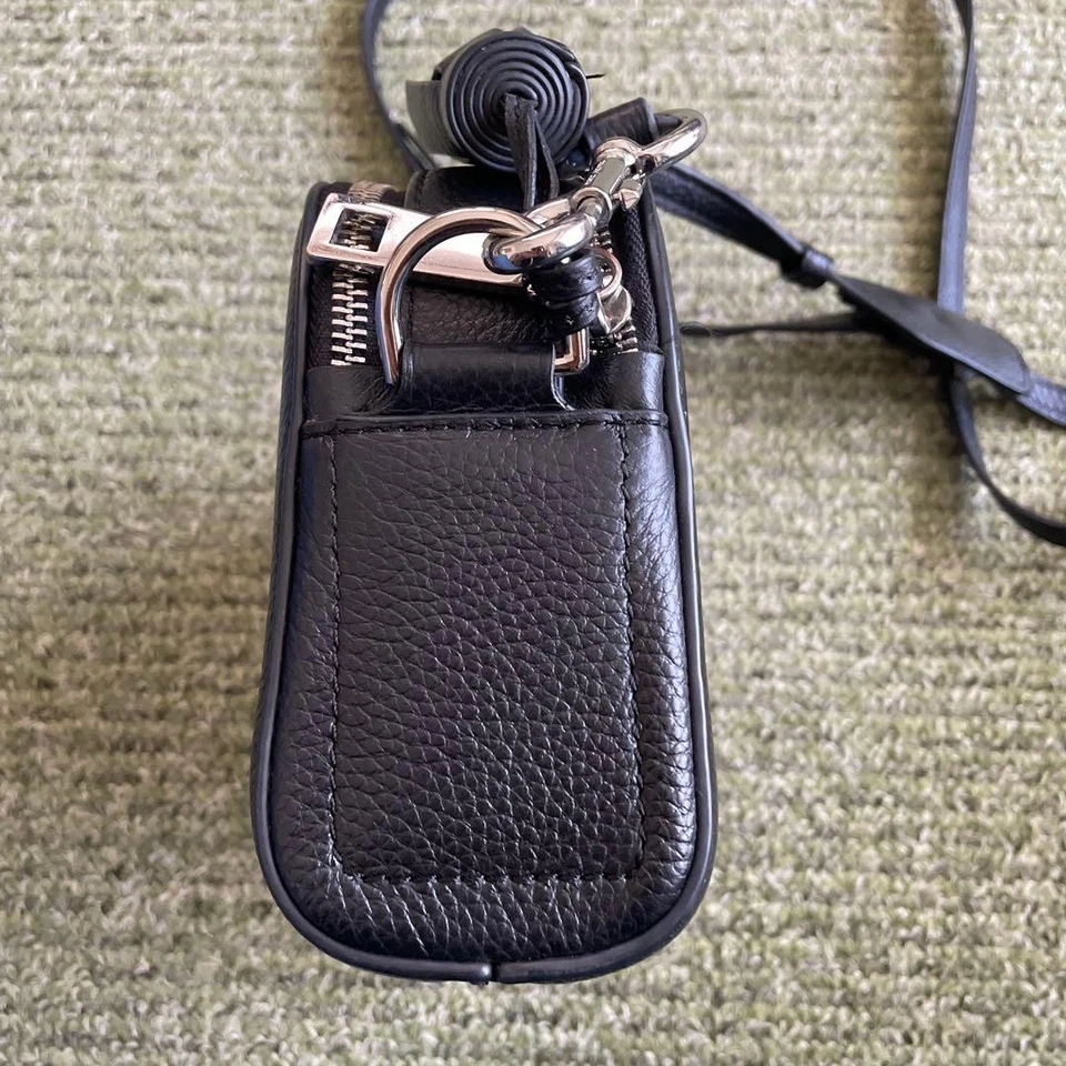 Good Condition Marc Jacobs Leather Shoulder Bag Shutter Fringe Black - Image 4 of 4