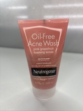 Neutrogena Oil-Free Acne Wash Pink Grapefruit Foaming Scrub, 4.2 Fl Oz