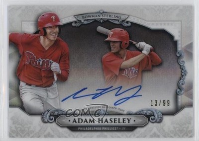 2018 Bowman Chrome Sterling Continuity 13/99 Adam Haseley #BSA-AH Auto 2a9