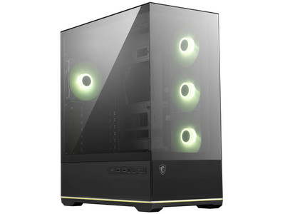 MSI MAG PANO 110R PZ - Mid-Tower Gaming PC Case - Tempered Glass Side Panel - 4