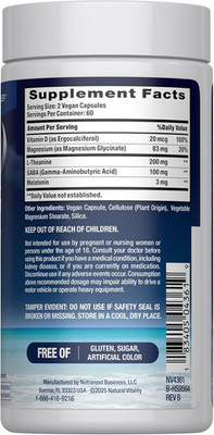 Calm Sleep Magnesium Supplement, Melatonin & Magnesium Citrate, Sleep Aid Cap...