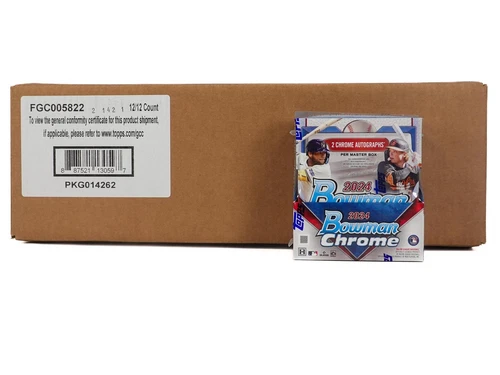 2024 BOWMAN CHROME BASEBALL HOBBY 12-BOX CASE