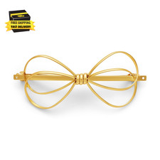 Gold Bow Hair Clips for Women Cute Claw Clips for Thick Hair Fashion Big Hair Cl