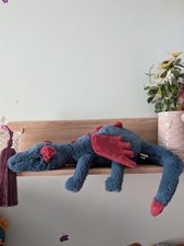 Dexter Dragon Jellycat Plush 50cm Large Stuffed Dragon Toy New w/ Tags Dust