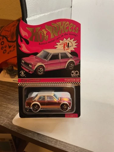 Hot Wheels 2018 RLC Redline Club Pink 71 Datsun 510 Club Car 1513/5000