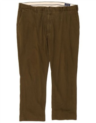 Polo Ralph Lauren Mens Classic Fit Chino Trousers W42 L31 Khaki Cotton CN15