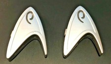 Lot of 2 Star Trek Red Light-up Starfleet Engineer Badge Toy 2009 Kellogg's