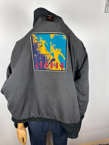 VTG Nike Air Jordan Bomber Varsity Jacket Mens 1990s 90s Coat Quilted Sz XL - Picture 12 of 15