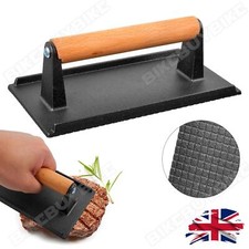 Cast Iron Bacon Steak Meat Press Grill BBQ Cooking Weight Kitchen Barbeque