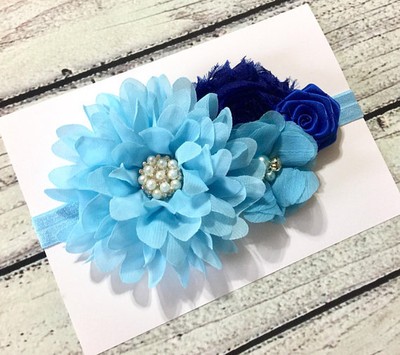 light blue headband for baby girl
