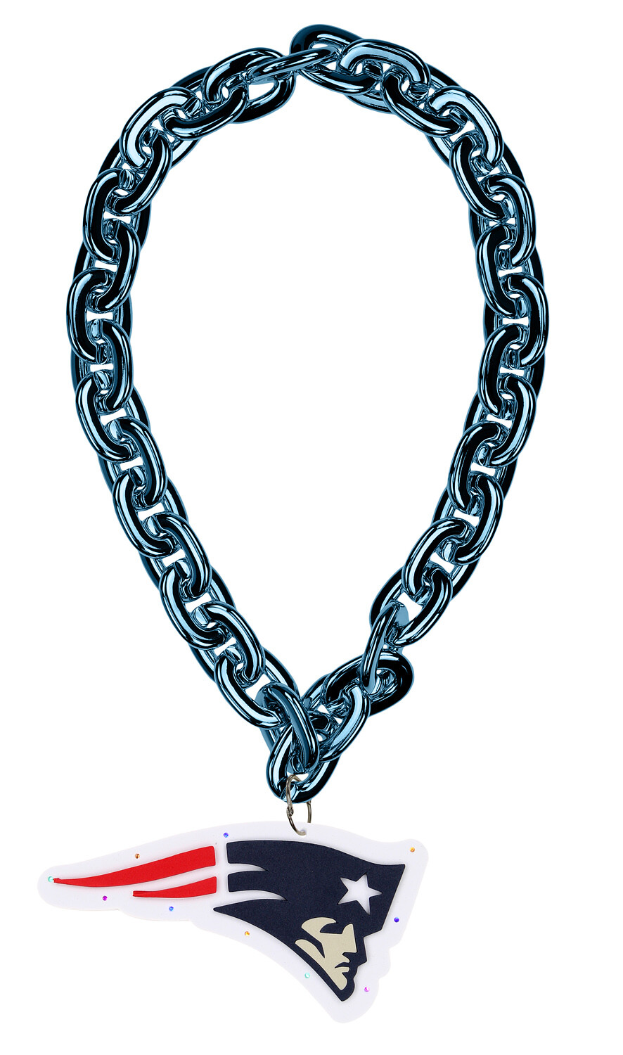 Цепочка с большим светящимся логотипом команды FOCO NFL New England Patriots