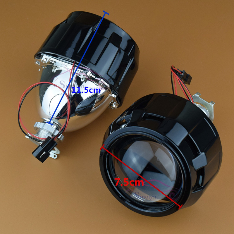10/24 ヒナヒナ様 Black 2.5 Mini Bi-Xenon HID Projector Kit Lens Hi/Lo