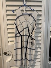 Ann Taylor Size 12 NWT White And Black Dress Beautiful Original $149 On Sale