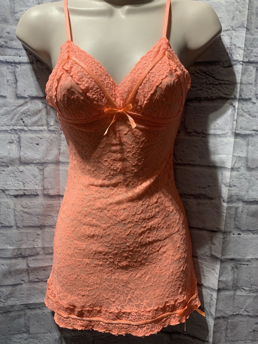 victoria secret orange dress Victoria Secret Maxi Dress Orange Ribbed stretch Sz XS beach summer