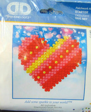 New Diamond Dotz Patchwork Heart Starter  Diamond Facet Art Kit