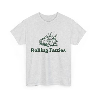 HOT Rolling Fatties Cat Funny Cute Cat Lover Kitten Owner Kitty T-Shirt