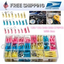 250-120x Heat Shrink Wire Connectors Electrical Ring Fork Spade Crimp Terminals