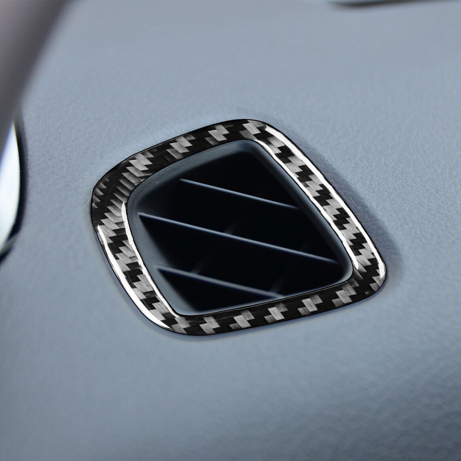 Real Carbon Fiber Dashboard Defogger Air Vent Cover For Subaru Impreza
