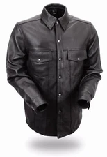 First Classics - Men's Motorcycle Leather Shirt