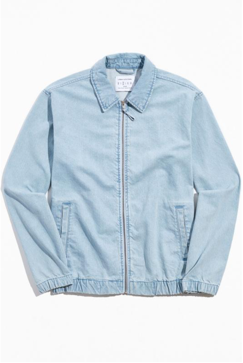 New Urban Outfitters Denim Harrington Jacket Size Small MSRP: $79
