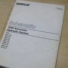 CAT CATERPILLAR 325c EXCAVATOR Hydraulic SCHEMATIC Shop Repair Manual service