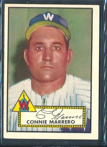 1952 Topps Set-Break #317: CONNIE MARRERO High # Looks EX+ ~ Poor (back dmg)