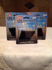 BEAUTY TOWN 3 Packs Of 100 Hair Pins, 1 3/4" Crimped, Ball Tipped - NIP UNISEX