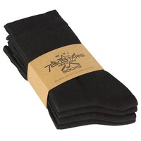 Women's Cotton 4 Pack Dress Solid Soft Thin Crew Regular Socks Medium 9-11 Black 4