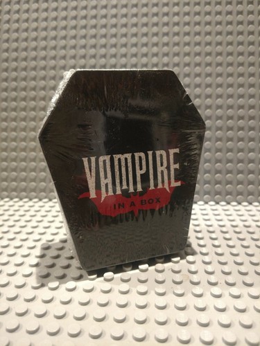*VAMPIRE IN A BOX* - BOOK, FANGS, BLOOD CAPS, PENDANT -NEW- STILL SEALED! - Picture 3 of 5